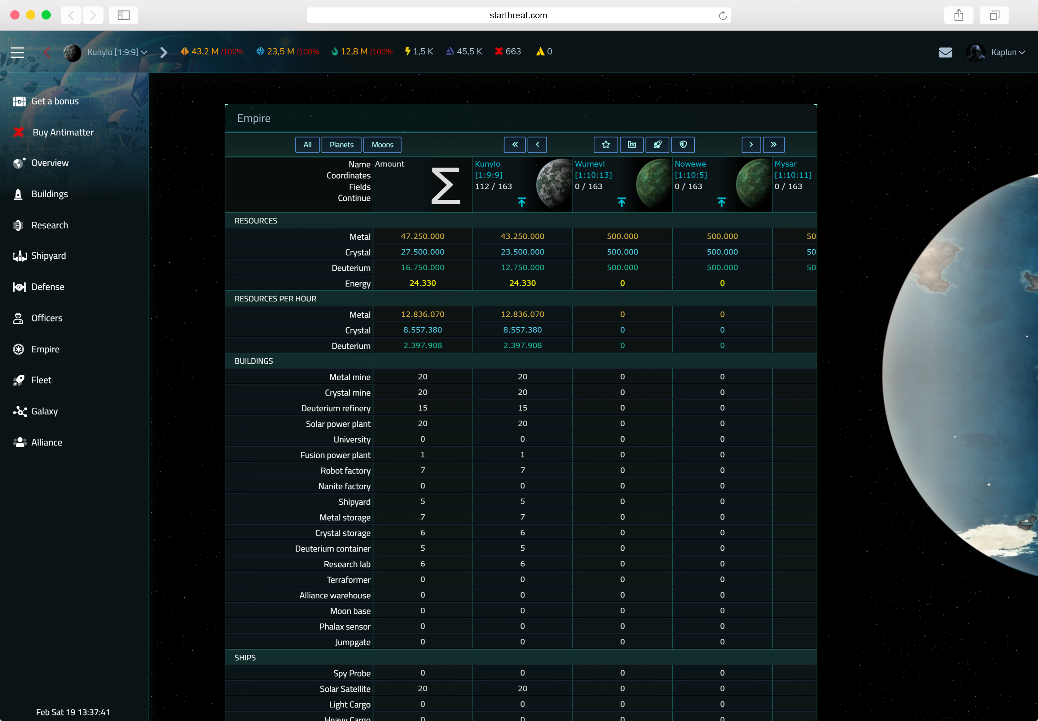 Star threat 1.2 - OGame servidor privado (PT) (TopG Gallery Image 1)