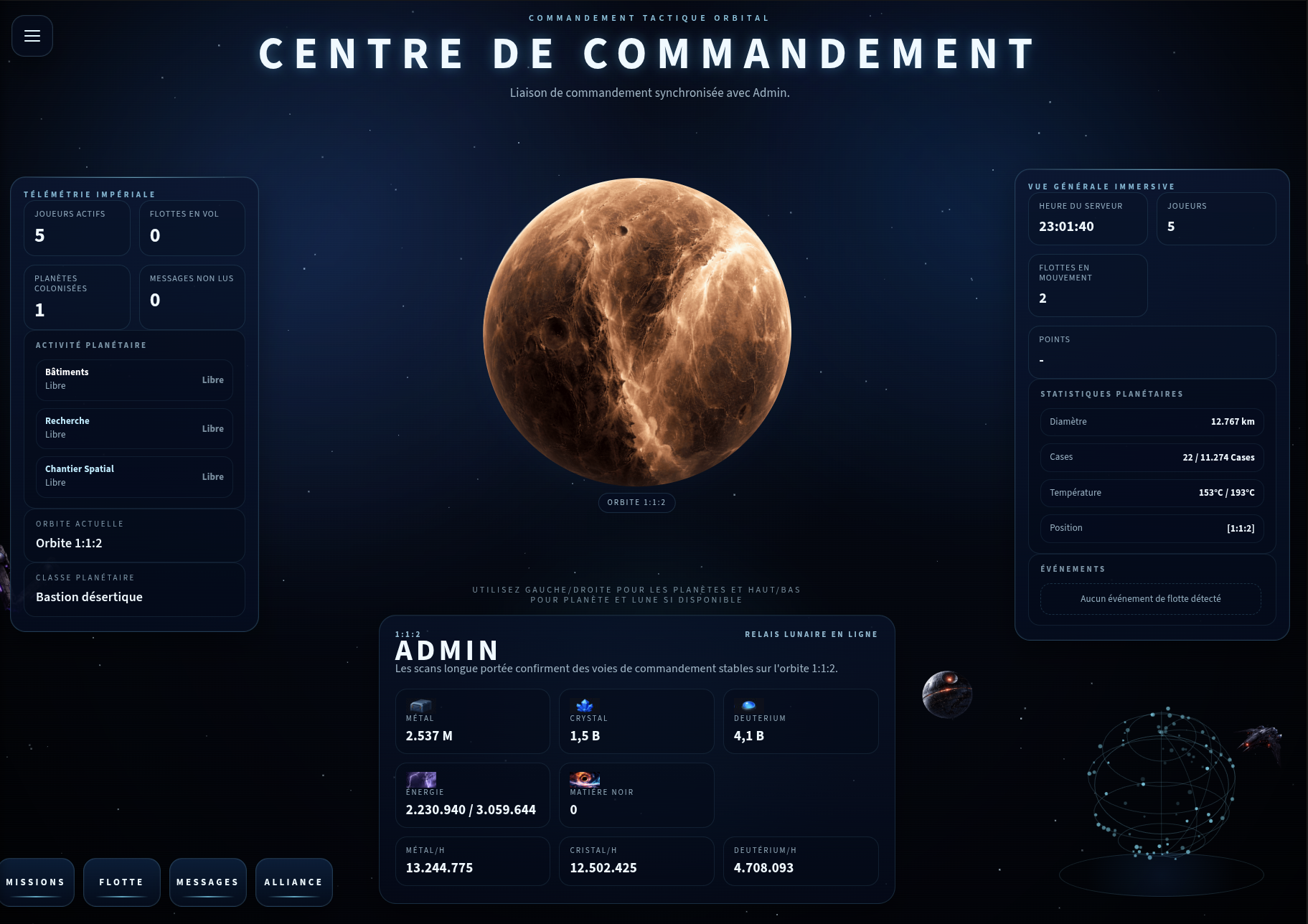 Xorbital modern 2026 - OGame private server (TopG Gallery Image 4)
