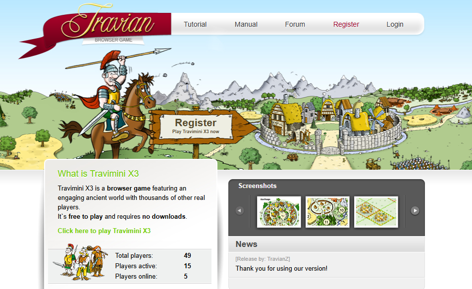 Travimini t3.6 - Travian private server (TopG Gallery Image 2)