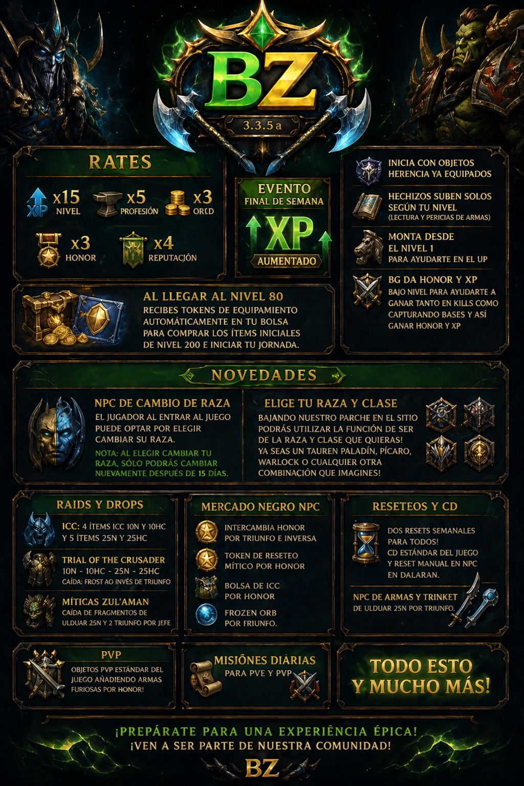 Brazzucas 3.3.5a lk - Частный сервер Мир Warcraft (TopG Gallery Image 1)
