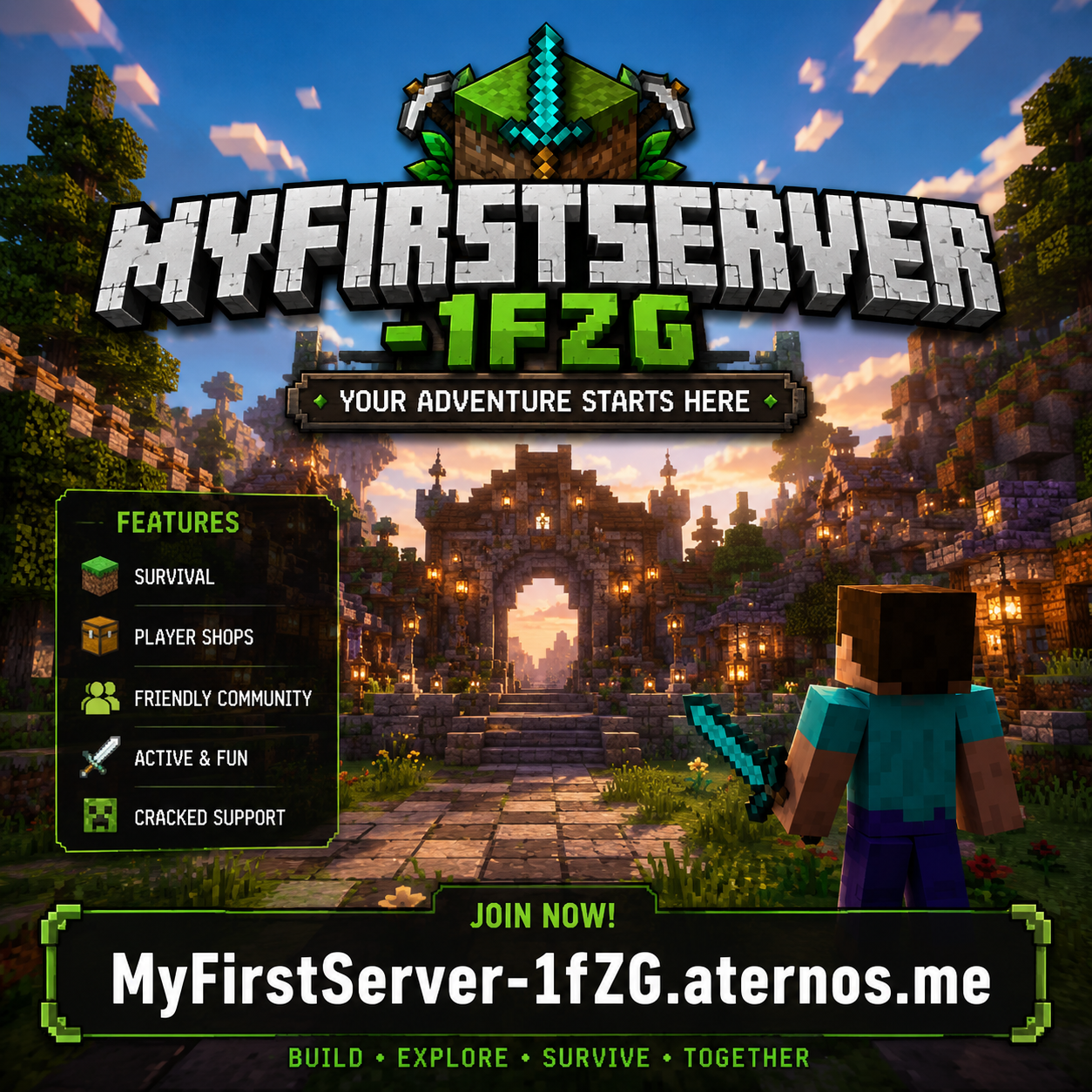 Myfirstserver - Server de Minecraft (TopG Gallery Image 1)