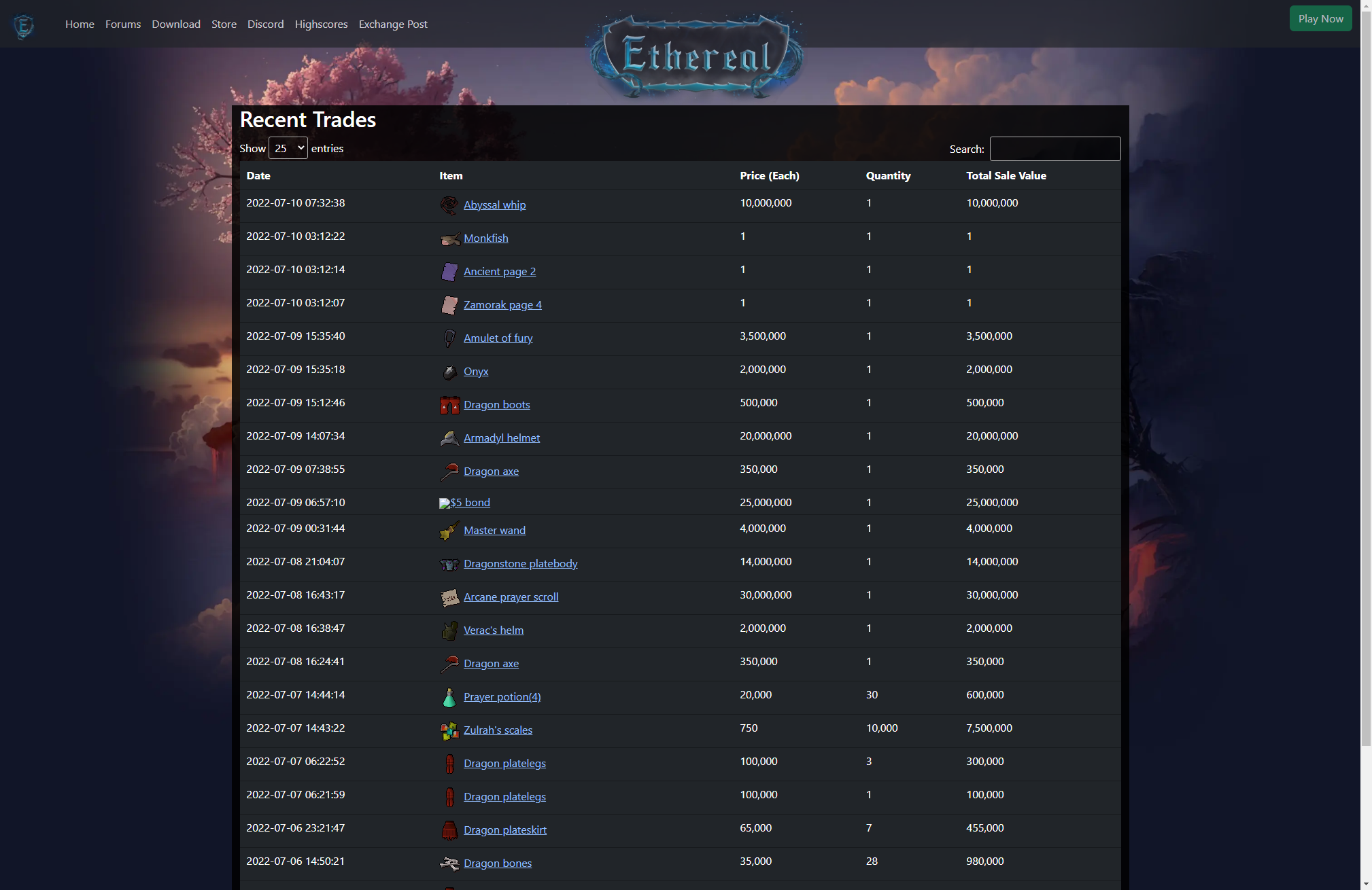 Ethereal rsps gim Runescape private server TopG