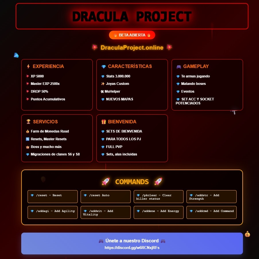 Draculaproject - Mu privater Server (DE) (TopG Gallery Image 1)