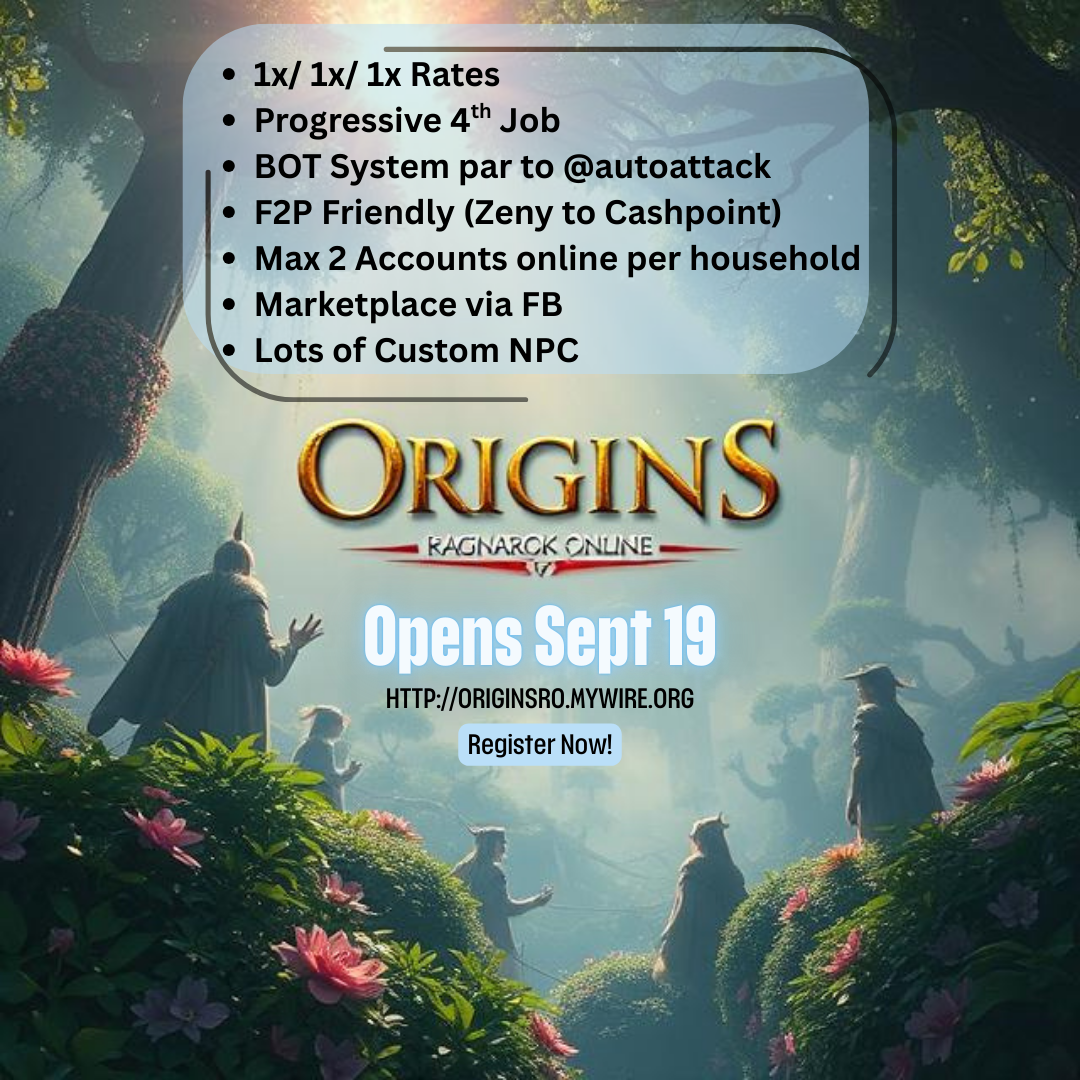 Originsro - Serveur privè Ragnarok Online (TopG Gallery Image 1)