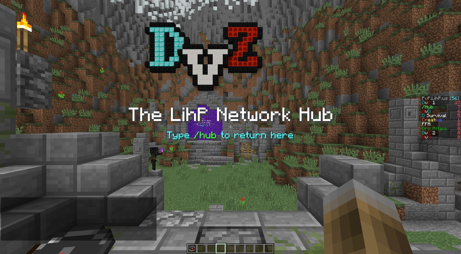 The LihP Network DvZ SkyBlock Creative PvP
