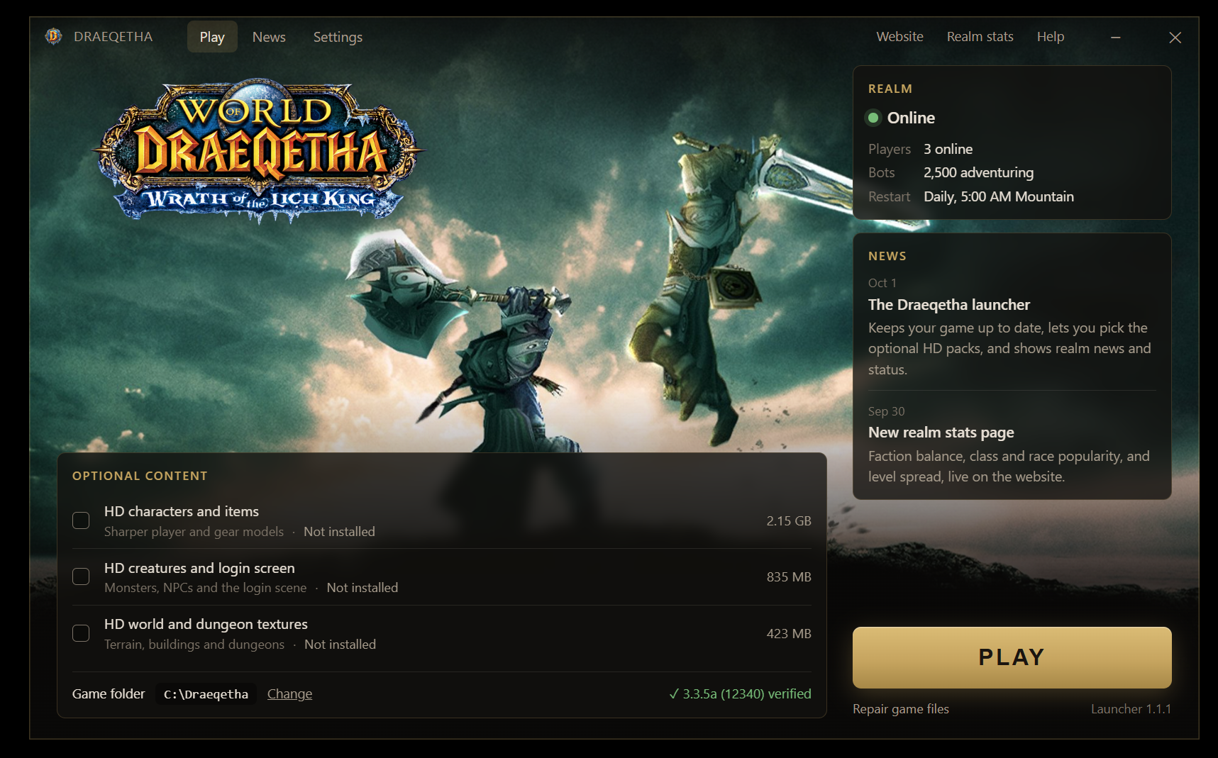 Draeqetha - Serveur privè World of Warcraft (TopG Gallery Image 3)