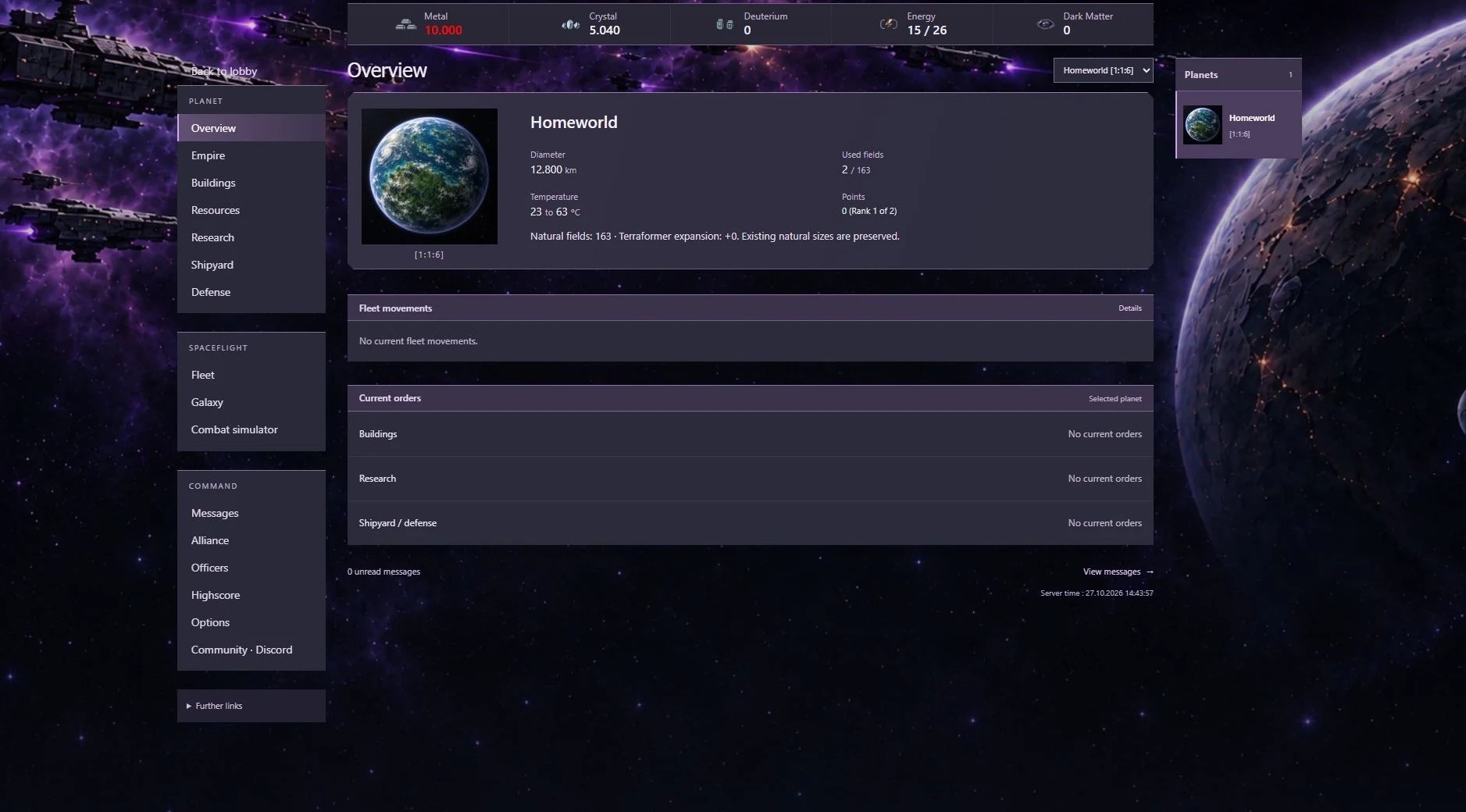 Retro space - OGame private server (TopG Gallery Image 3)