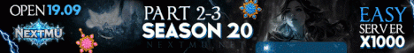NEXTMU X1000 - Season20 Part2-3 - OPEN 19TH SEPTEMBER