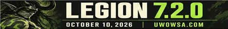 Wow  servers Legion 7.2.0 10 Oct