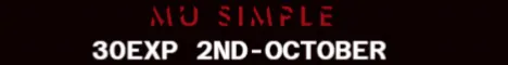Banner voor MU Online-server musimple