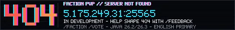 404 Server Not Found
